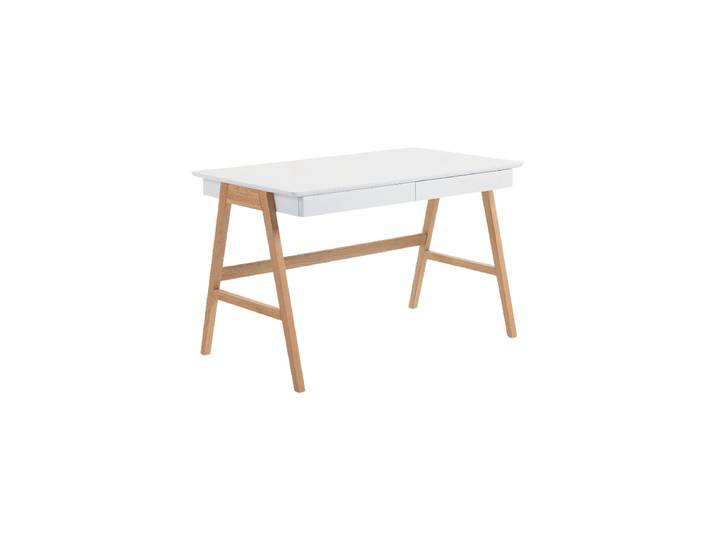 Moderner Schreibtisch „Dyana“ Eiche Natur, Weiss Kave Home