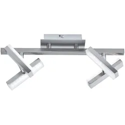 LED-Deckenleuchte, Stahl, 4-flammig, dreh und schwenkbar, modern