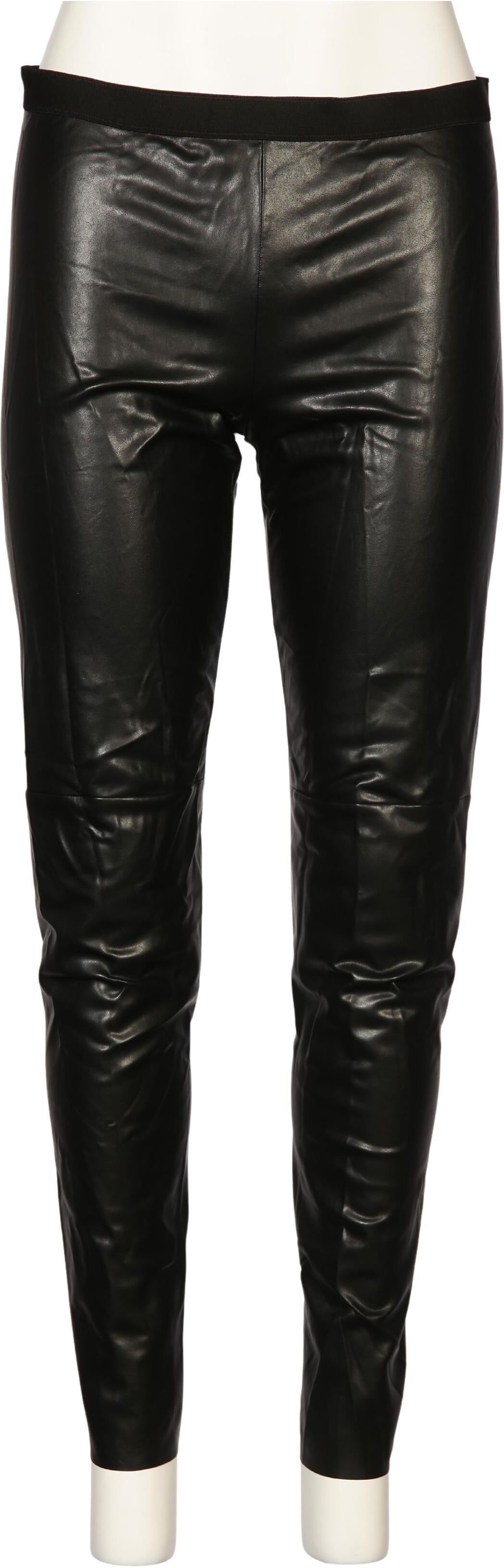Cain Damen Stoffhose, Schwarz, Gr. EU 44 (Marc Cain N6), Kunstleder - Second Hand