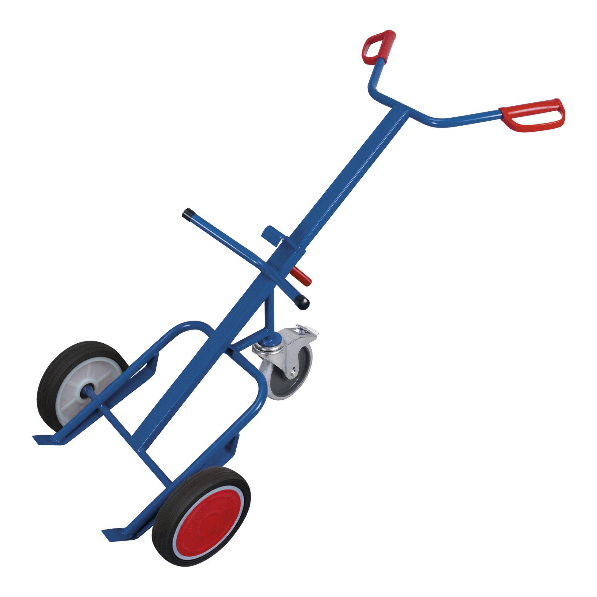 VARIOfit Fasskarre mit 1 Stützlenkrolle Vollgummibereifung (fk-1104)