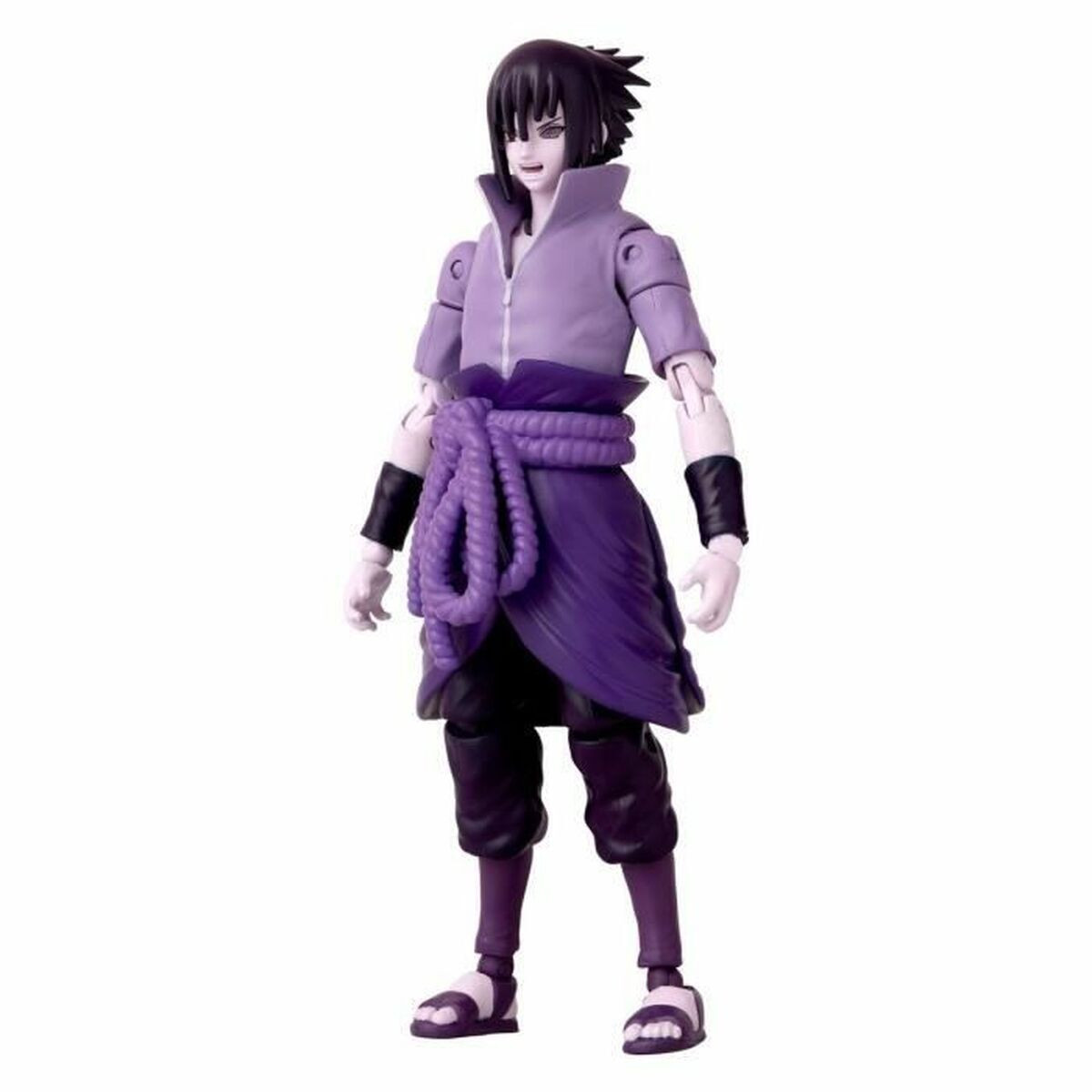 Bandai Naruto Shippuden Anime Heroes Sasuke Uchiha Rinnegan/Mangekyo Sharingan Figure, 17 cm
