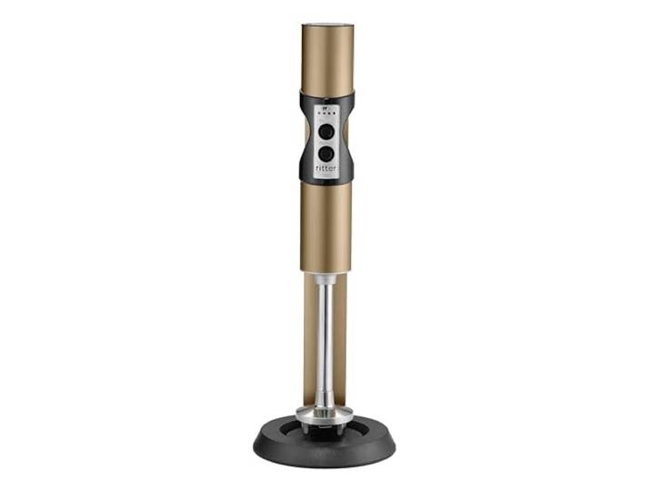 ritter stilo 7 Kabelloser Akku-Stabmixer, Made in Germany, Dunkles Braun