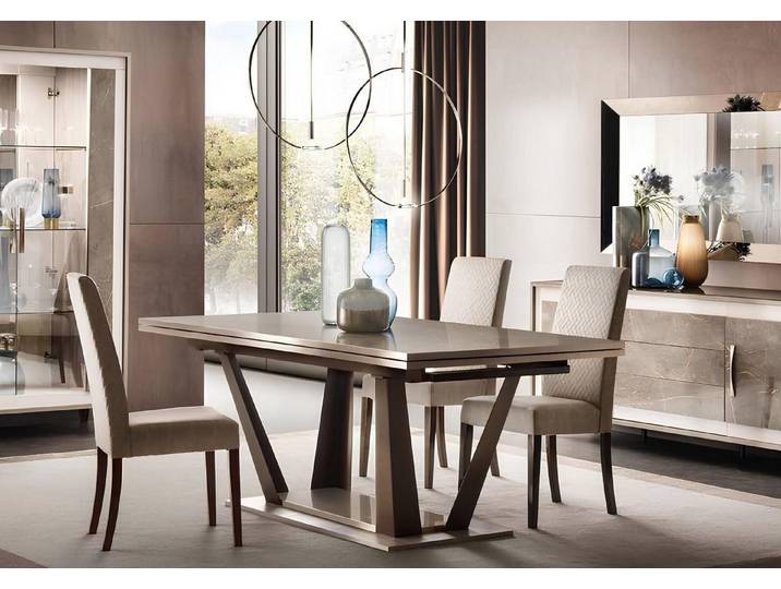 Xlmoebel Essgruppe Italienisches Designer Esszimmer Set 5tlg. Tisch und Stühle, (Essgruppe, 5-tlg., Italienisches Designer Esszimmer Set, 5-tlg), Made in Europa