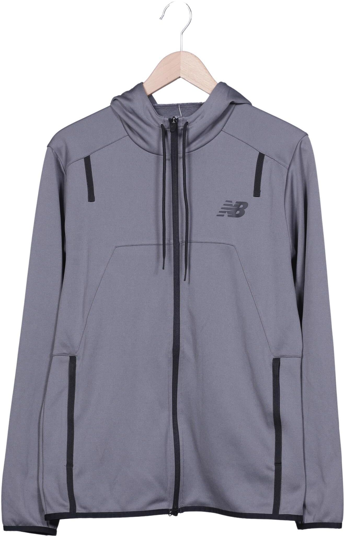 New Balance Herren Kapuzenpullover, Grau, Gr. M, Synthetik - Second Hand