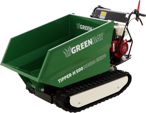 GreenBay TIPPER-H 500 HONDA GX270 - Motocarriola cingolata cassone dumper 500Kg