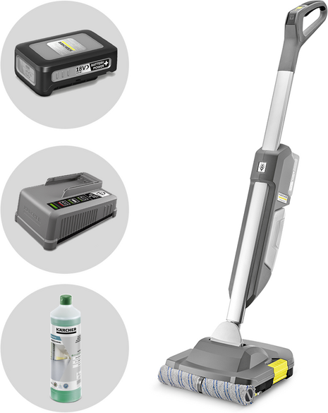 Karcher BR 30/1 C Bp Pack 18/30 - Nettoyeur de sols à batterie 3 en 1 : lave, sèche, aspire