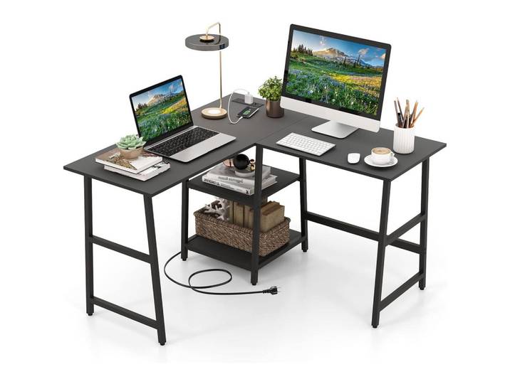 SCHREIBTISCH 75cm Schwarz