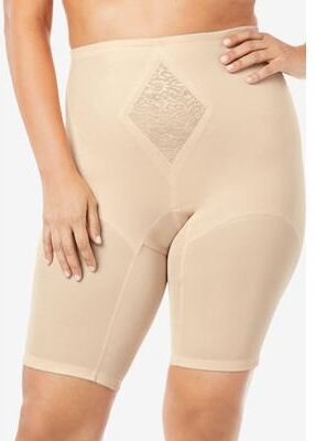 Plus Size Women's Firm Control Thigh Slimmer by Rago in Beige (Size 48) Body Shaper