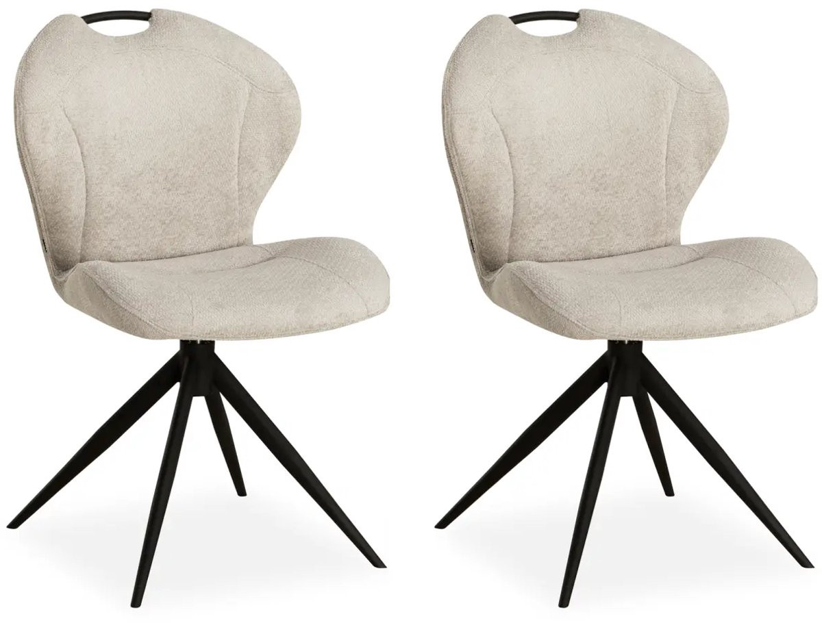 MX Sofa Eetkamerstoel River Natural set van 2 stuks