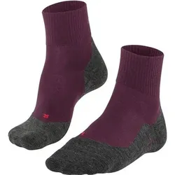 FALKE Damen Socken TK5 Wander Wool Short Women, Größe 35-36 in Rot Rot
