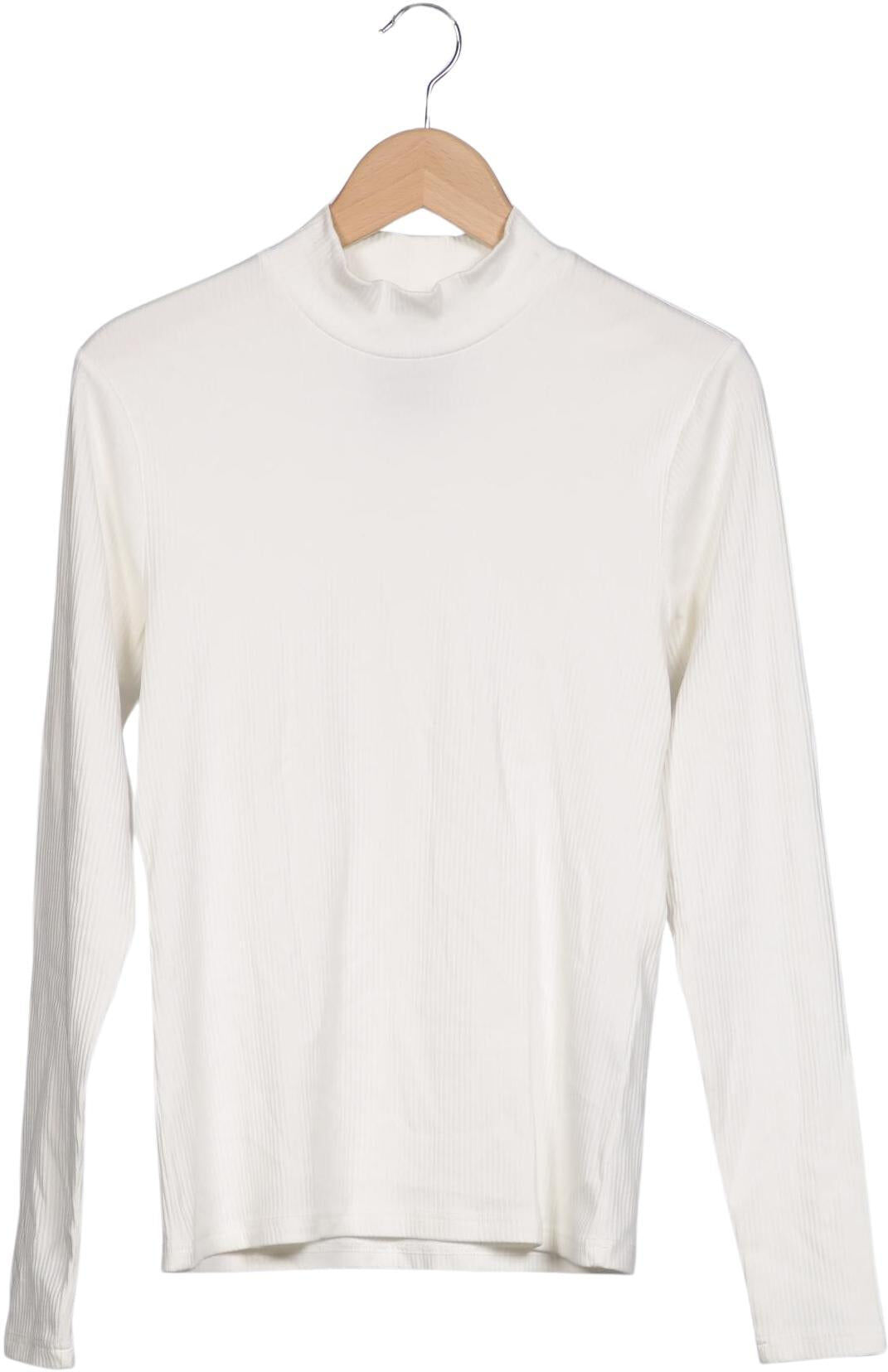 Minimum Damen Langarmshirt, Weiß, Gr. S, Modal / Lyocell / Elasthan / Baumwolle - Second Hand