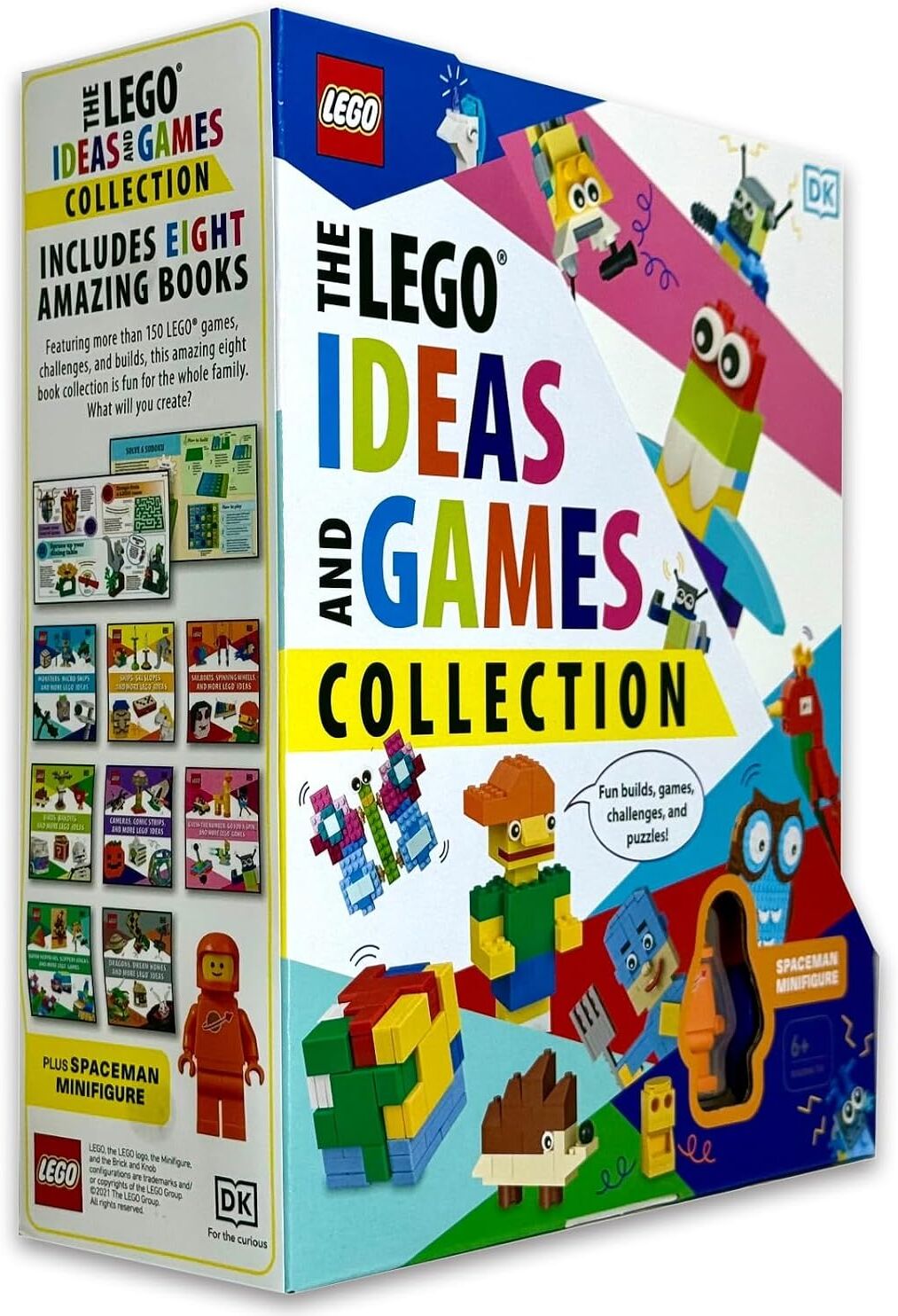 LEGO Ideas and Games Collection 8 Book Paperback Set by DK - Brick Building Games & Challenges - Ages 5-9 -