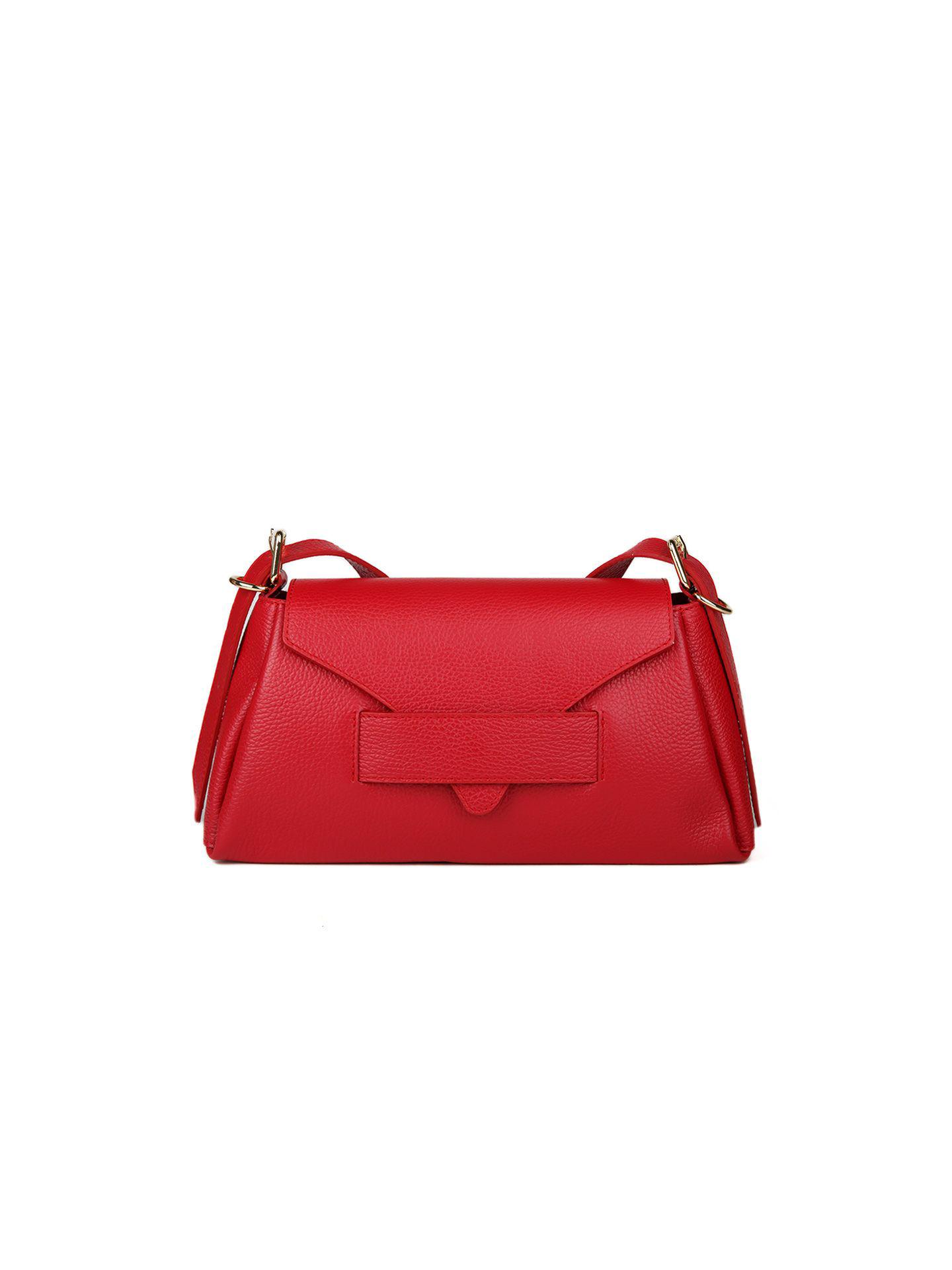 Giulia Monti Schultertasche Dunkelrot