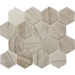 Premium Mosaic Glasmosaik beige 26x30 cm matt/glanz MOSV84LIGHT3D