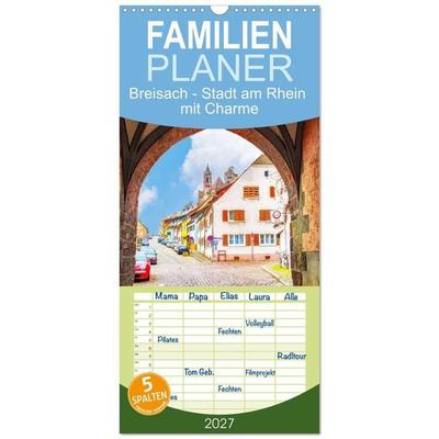 Familienplaner 2027 - Breisach - Stadt am Rhein mit Charme mit 5 Spalten (Wandkalender, 21 x 45 cm) CALVENDO