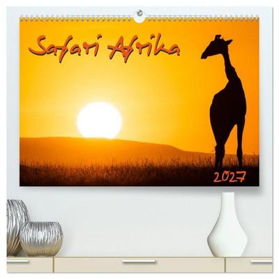 Safari Afrika (hochwertiger Premium Wandkalender 2027 DIN A2 quer), Kunstdruck in Hochglanz