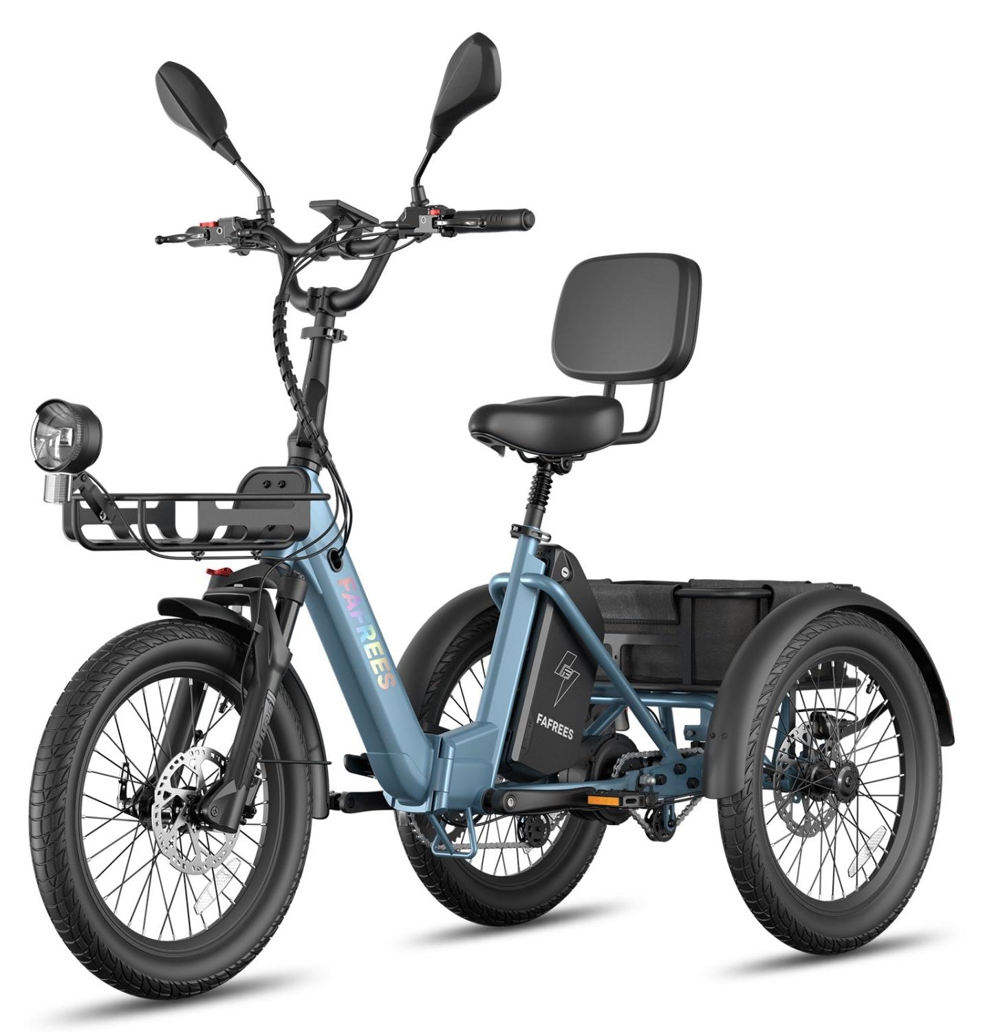 Elektrofahrrad FAFREES F20 Mate II - Motor 250W Akku 48V25AH 20" Reifen Hydraulische Scheibenbremse - Graublau