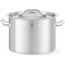 Hendi Kochtopf, mittel - mit Deckel,, Budget Line, 9L, ⌀250x(H)180mm, Pfanne + Kochtopf, Silber