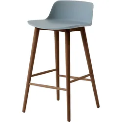 &Tradition Rely HW118 Barhocker, höhe 65 cm, walnuss / light blue
