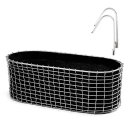 Pflanzkorb Balcony Basket Edelstahldraht 49x18x20 cm