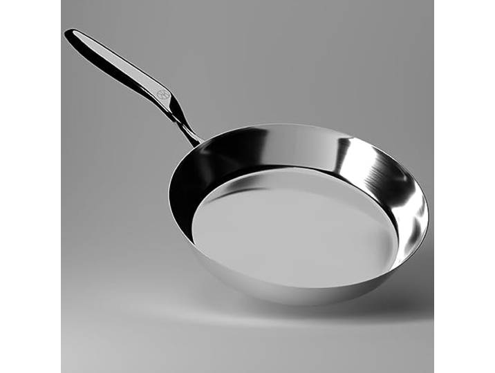 NAKOA Edelstahlpfanne Unbeschichtet 28 cm I Innovative Edelstahl Pfanne mit Kaltgriff ohne Nieten I Bratpfanne geeignet für alle Herdarten inkl Induktion & Backofen I Spülmaschinenfest I 30J. Garantie