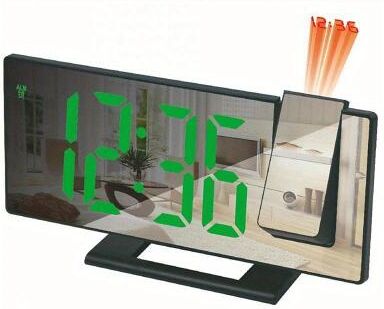 LightInthebox New Led Projection Clock Multifunctional Digital Alarm Clock Automatic Photosensitive Electronic Clock With Usb Plug-In Cross-Border