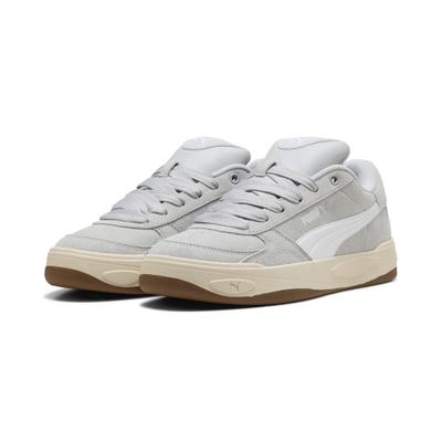 Sneaker PUMA "Park Lifestyle II Sneakers Erwachsene", Herren, Gr. 46, cool light gray weiß, Obermaterial: Kuhleder, Textil, Synthetik. Futter: Textil. Innensohle: Textil. Laufsohle: Gummi, Schuhe Sneaker