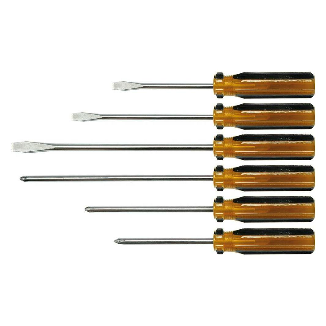 Toya Vorelsschraubendreher eingestellt 6 PCs Mit einem braunen Griff 64050 (64050)