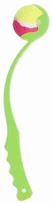 PetsAreLife Fetch It Manual Dog Ball Launcher & Thrower Green