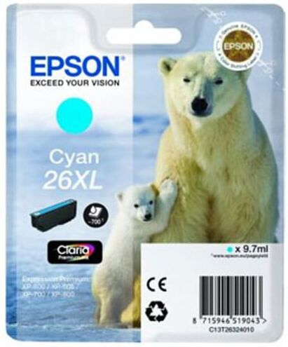 Epson 26 XL (T2632) tinteiro ciano XL