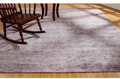 KALATY Aero Wisteria Marl Handmade Purple Viscose Area Rug