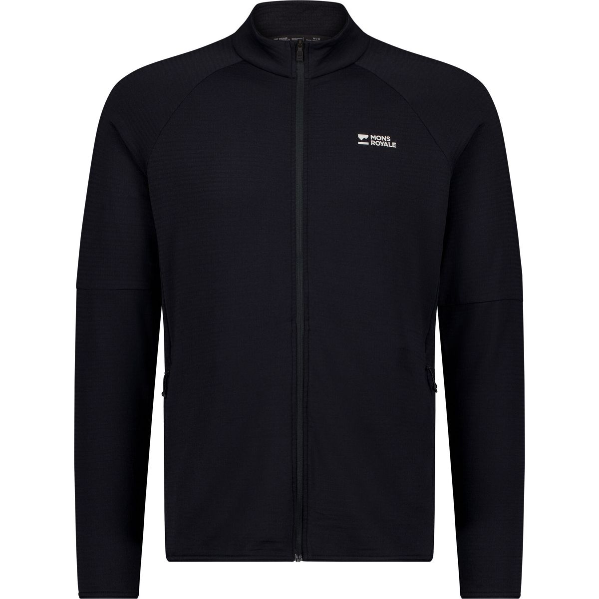 Mons Royale Mens Quad Merino Fleece Jacket black (1) S 100858-1171-001-S
