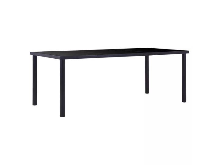 VidaXL - Esstisch glas, One Size, Schwarz