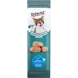 DOKAS Cat Rolle Katzen-Snack Hühnchen mit Rind