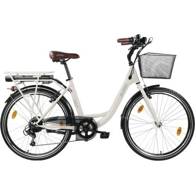 E-Bike LLOBE "City E-Bike 26" Mando beige" Gr. 46, mint, mint, Elektrofahrräder, 46cm, 26 Zoll (66,04cm), Topseller