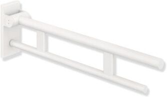 Hewi System 900 Stützklappgriff 900.50.10560DX Ausladung 900 mm, pulverbeschichtet weiß tiefmatt