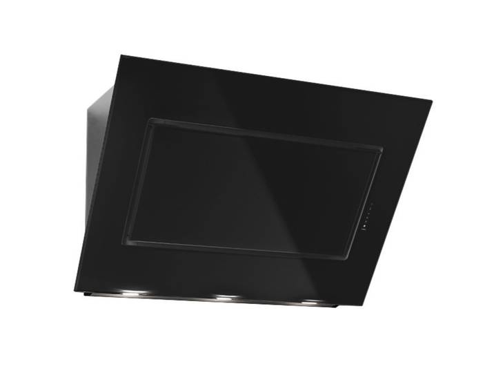 FALMEC hotte murale QUASAR (Noir 80 cm - Acier Inox / Verre)