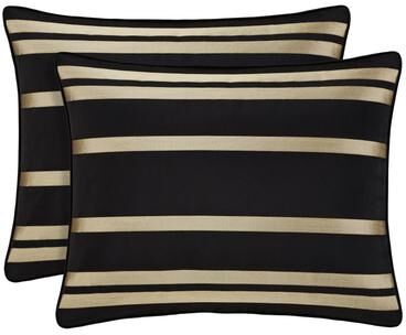 J. Queen New York Calvari Black And Gold Comforter Set