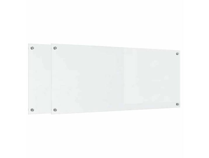 Moderne Crédence de cuisine 2 pcs Transparent 120 x 50 cm verre trempé Ustensiles & accessoires de cuisine @EU52266