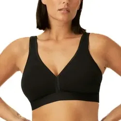 NATURANA BH Athleisure Soft Bra Schwarz Baumwolle C 80 Damen