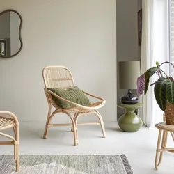Rattanstuhl naturfarben Rattansitz Sessel Tikamoon ,1-Sitz