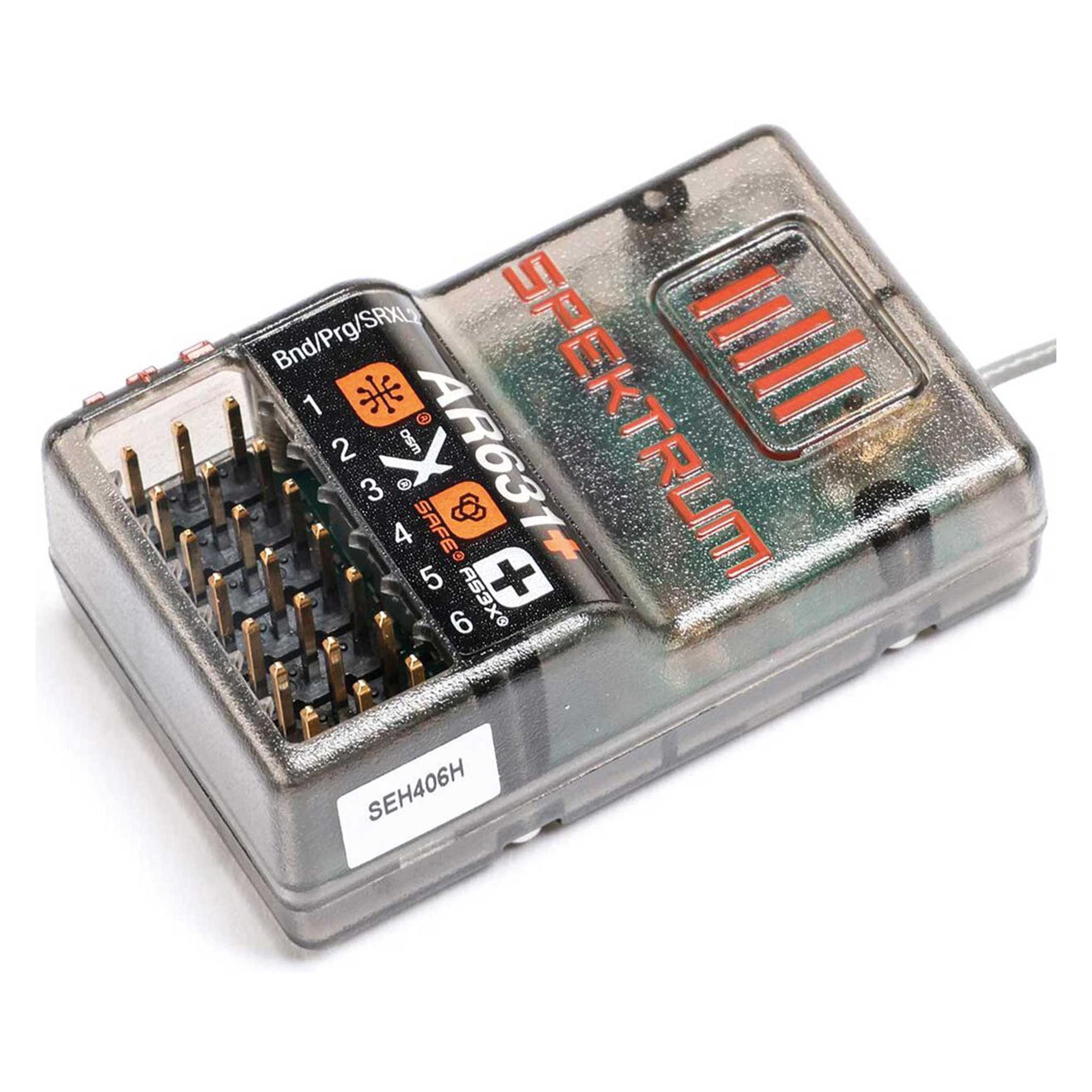 Spektrum EMPFÄNGER AIR AR631+ 6CH DSMX Integrated Telemetry AS3X+ & SAFE (SPM-1031)