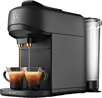 Cafetera de cápsulas - Philips LM9512/60 L'OR BARISTA ABSOLU, Presión Máx. 19.0 bar, Capacidad depósito 1.2 l, 1450 W, Negro