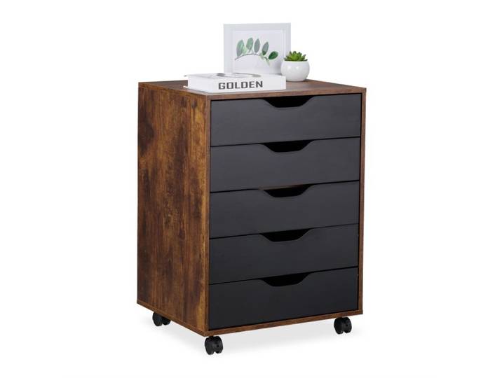 Relaxdays Rollcontainer mit Schubladen