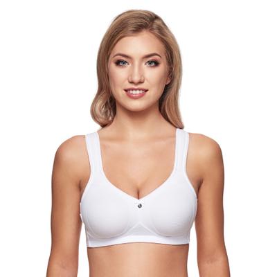 Bügelloser BH SUSA "Capri", Damen, Gr. 85, Cup C, weiß, Obermaterial: 40% Baumwolle, 30% Elasthan, 30% Polyamid, unifarben, BHs, vorgeformte Cups, Mikrofaser, Komfort-Träger, bequem