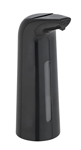 WENKO Larino automatische infrarood desinfectiemiddel- en zeepdispenser, zwart, 400 ml, B: 9 cm, D: 22,5 cm, H: 9 cm
