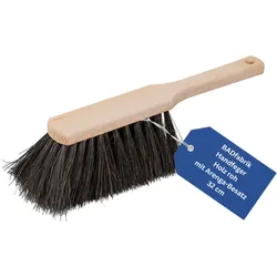 BADfabrik24 Handfeger, Holz, 32 cm, roh, Arenga-Bestückung