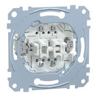 Doppeltaster Einsatz 2 Schalter 1-polig 10 Ampere 250 Volt Wechselstrom MEG3055-0000 Retail
