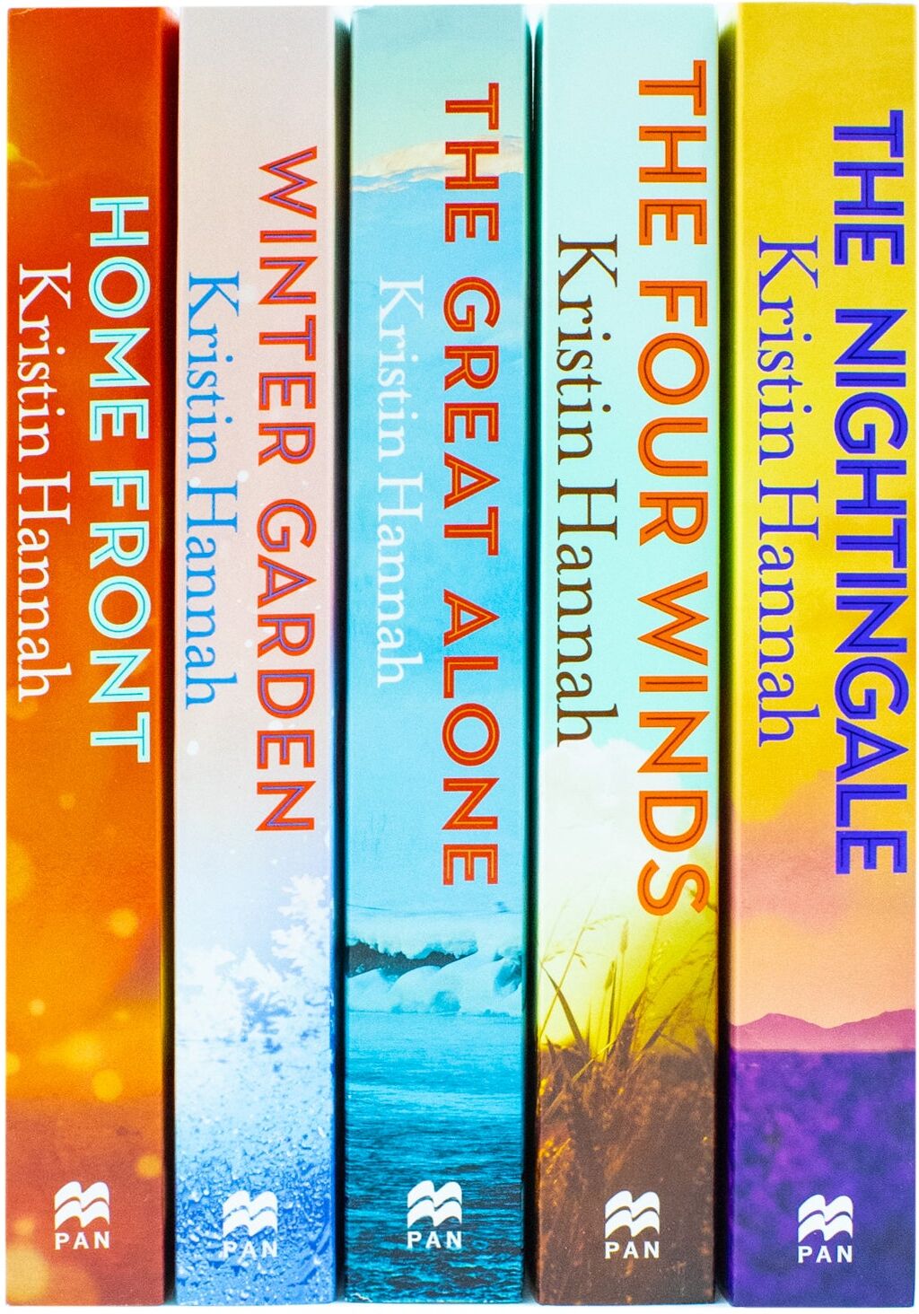 Pan Macmillan Kristin Hannah 5 Books Collection Set - The Nightingale, The Four Winds, The Great Alone, Winter Garden, Home Front - Paperback - Adult Fiction