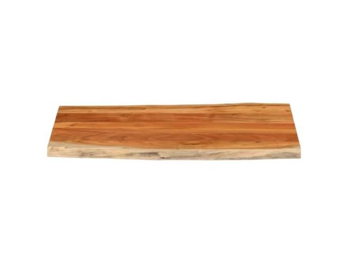 KTHLBRH Tischplatte aus Akazienholz 120 x 60 x 2,5 cm lebendige Kanten Natürliches Massivholz, rustikal, leicht zu reinigen, Bartisch oder Service